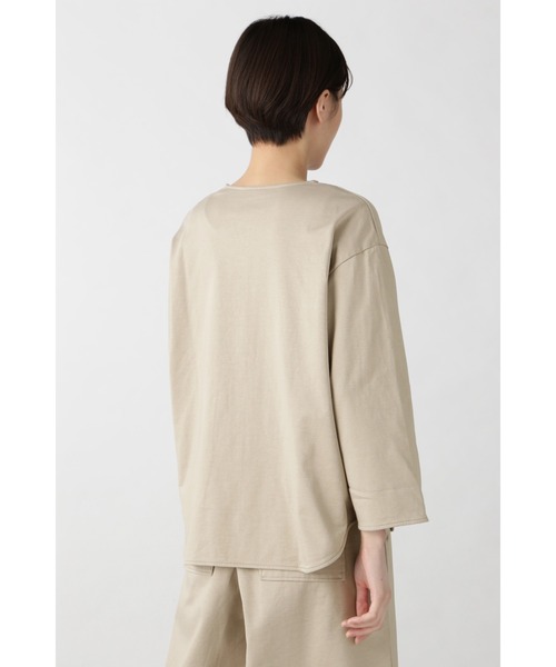 human woman(ヒューマンウーマン)の「≪Japan Couture≫ハイゲージ裏毛ブラウス(シャツ/ブラウス・レディース・ネイビー/ダークベージュ・MEDIUM)」の12枚目の写真