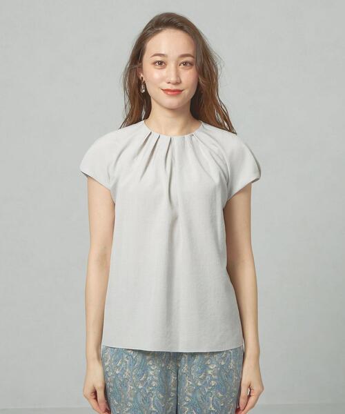 closet story（クローゼットストーリー）の「＜closet story＞フロントタック ブラウス（シャツ/ブラウス・レディース・ライトグレー/ネイビー/クリーム・FREE）」の18枚目の写真