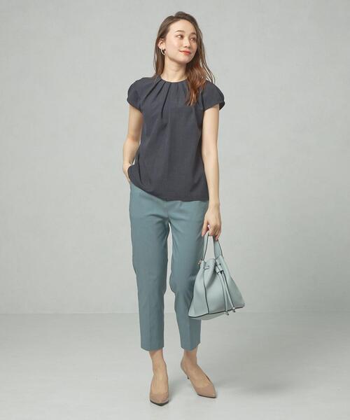 closet story（クローゼットストーリー）の「＜closet story＞フロントタック ブラウス（シャツ/ブラウス・レディース・ライトグレー/ネイビー/クリーム・FREE）」の5枚目の写真