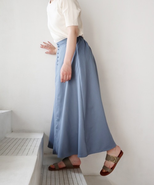 MODE KAORI(モードカオリ)の「バックル付き レザーフラットサンダル/55067(サンダル・レディース・ブラック/カーキ/ブラウン系その他・M/L/S)」の12枚目の写真