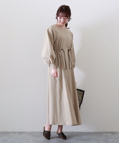 セール】【限定item】ウエストドロストワンピース（ワンピース