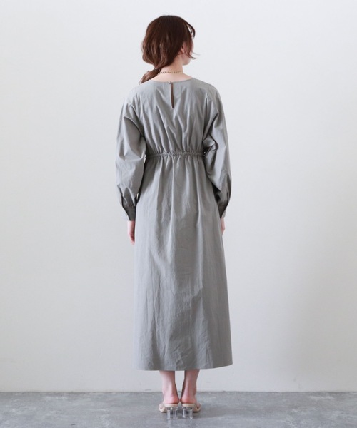 archives(アルシーヴ)の「【限定item】ウエストドロストワンピース(ワンピース・レディース・ベージュ/アイボリー/ミント・MEDIUM)」の13枚目の写真
