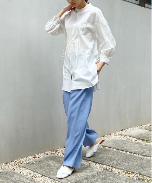 AZUL ENCANTO(アズールエンカント)の「バンドカラー袖ボリュームブラウス(シャツ/ブラウス・レディース・ホワイト/ベージュ/パープル・FREE)」の18枚目の写真