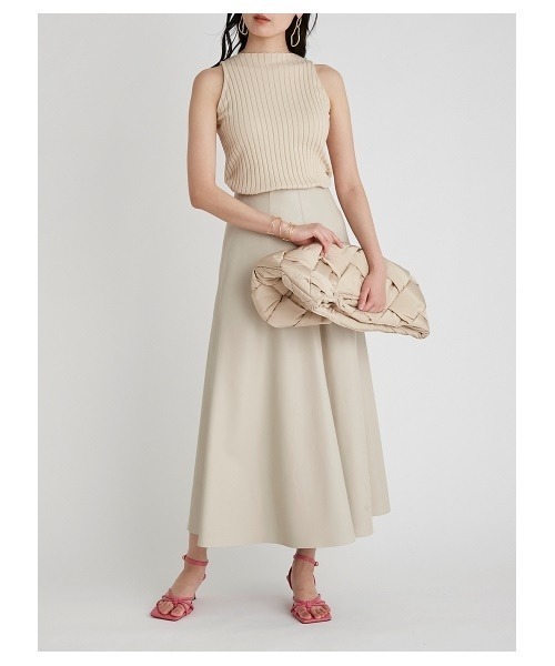 Mila Owen（ミラオーウェン）の「アメスリリブタンクトップ（ニット/セーター・レディース・ブラック/パープル/マルチ/ライトベージュ・1/0）」の8枚目の写真