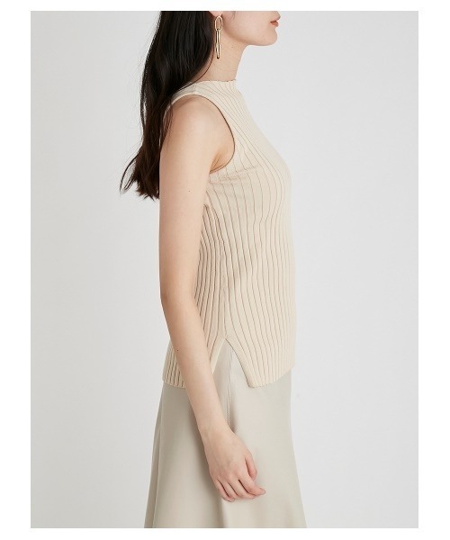 Mila Owen（ミラオーウェン）の「アメスリリブタンクトップ（ニット/セーター・レディース・ブラック/パープル/マルチ/ライトベージュ・1/0）」の12枚目の写真