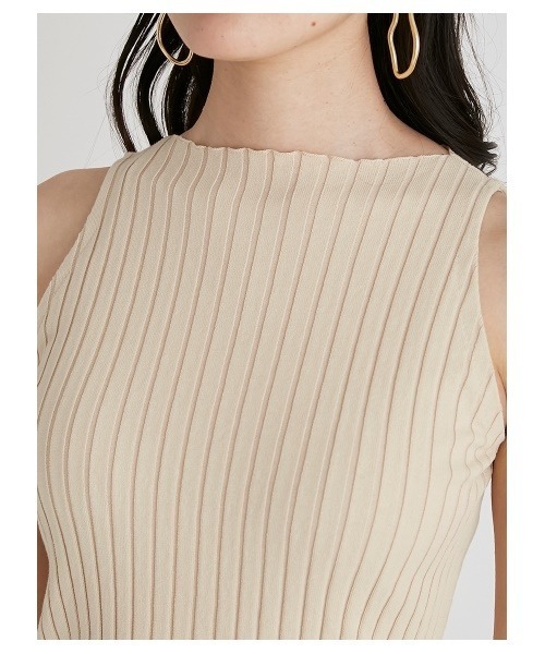 Mila Owen（ミラオーウェン）の「アメスリリブタンクトップ（ニット/セーター・レディース・ブラック/パープル/マルチ/ライトベージュ・1/0）」の13枚目の写真