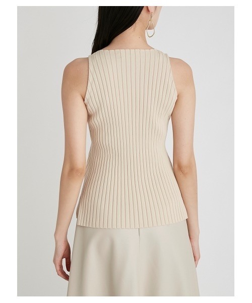 Mila Owen（ミラオーウェン）の「アメスリリブタンクトップ（ニット/セーター・レディース・ブラック/パープル/マルチ/ライトベージュ・1/0）」の15枚目の写真