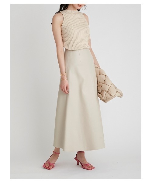 Mila Owen（ミラオーウェン）の「アメスリリブタンクトップ（ニット/セーター・レディース・ブラック/パープル/マルチ/ライトベージュ・1/0）」の7枚目の写真