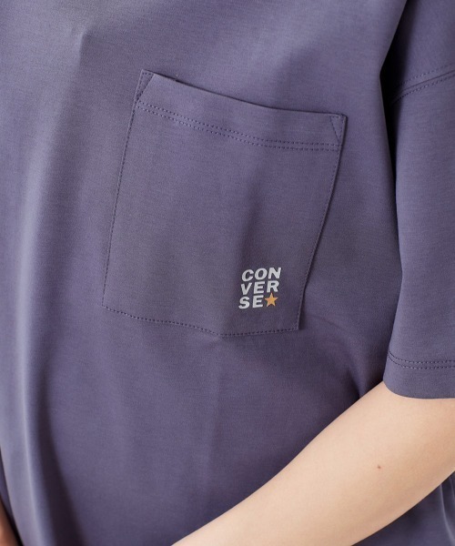 CONVERSE(コンバース)の「【CONVERSE】シルケットバックロゴTee(Tシャツ/カットソー・レディース・ブラウン/パープル/グレー・M)」の11枚目の写真