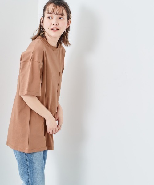 CONVERSE(コンバース)の「【CONVERSE】シルケットバックロゴTee(Tシャツ/カットソー・レディース・ブラウン/パープル/グレー・M)」の14枚目の写真