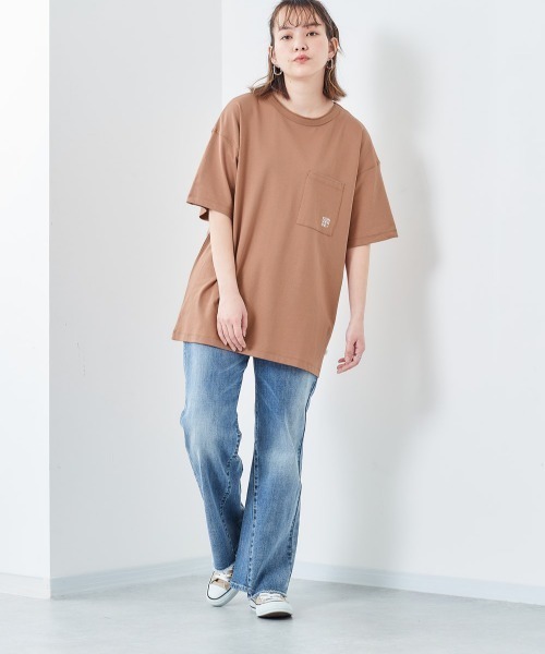 CONVERSE(コンバース)の「【CONVERSE】シルケットバックロゴTee(Tシャツ/カットソー・レディース・ブラウン/パープル/グレー・M)」の16枚目の写真