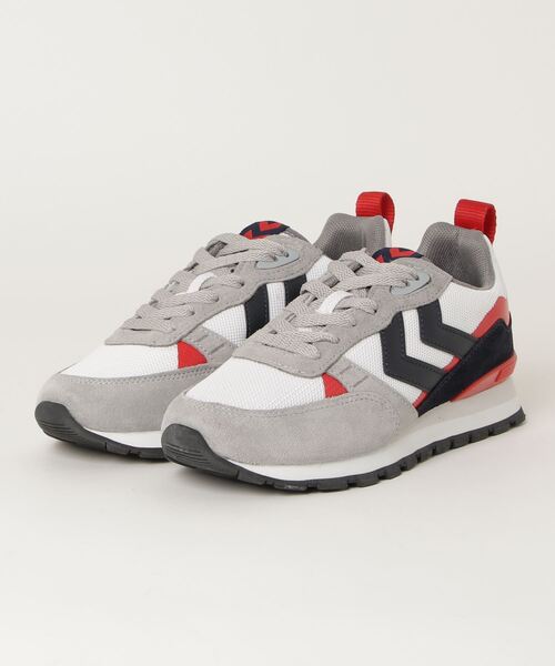 hummel(ヒュンメル)の「hummel/ヒュンメル THOR/ソー(スニーカー・メンズ・ブラック×ホワイト/ベージュ/グレー/ホワイト系その他/グレー系その他/ホワイト×レッド・25cm/27cm/25.5cm/26.5cm/28cm/23cm/24cm/22.5cm)」の1枚目の写真