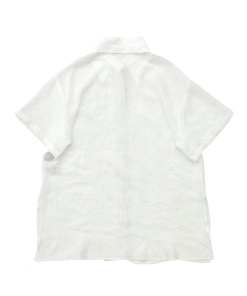 select MOCA(セレクトモカ)の「ニュアンス柄シアーシャツ(シャツ/ブラウス・レディース・ホワイト/ネイビー/アイボリー/ブラック・FREE)」の19枚目の写真