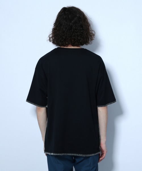HARE(ハレ)の「ステッチデザインカット(HARE)(Tシャツ/カットソー・メンズ・ブラック/グレー/オフホワイト・SMALL/MEDIUM)」の17枚目の写真