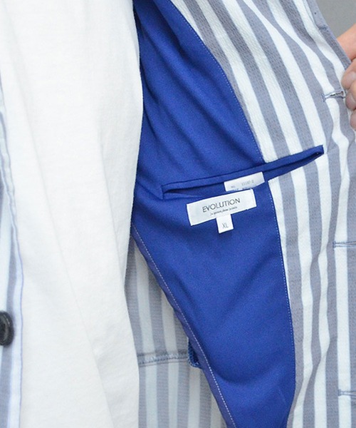 JOKER】ストライプイタリアンサマージャケット+スラックスセットアップ