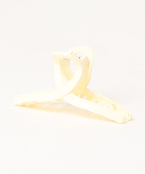 flower（フラワー）の「ラウンドヘアクリップ（バレッタ/ヘアクリップ・レディース・アイボリー/クリア/パープル/ベージュ・FREE）」の6枚目の写真