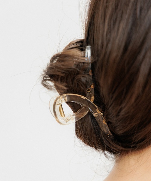 flower（フラワー）の「ラウンドヘアクリップ（バレッタ/ヘアクリップ・レディース・アイボリー/クリア/パープル/ベージュ・FREE）」の12枚目の写真