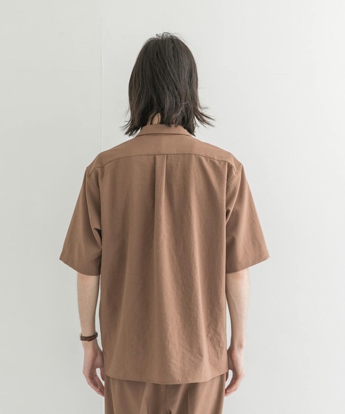 URBAN RESEARCH(アーバンリサーチ)の「ドライメランジオープンカラーショートスリーブシャツ(シャツ/ブラウス・メンズ・グレー系その他/ブラック/ブラウン系その他・MEDIUM/LARGE)」の12枚目の写真