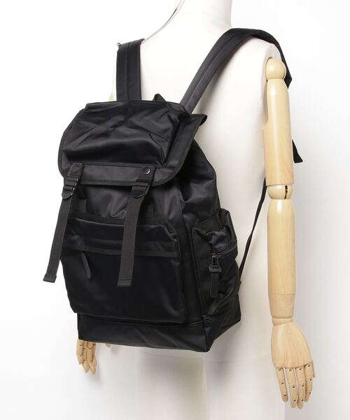 603（ロクマルサン）の「603 4ポケットナイロンリュック（バックパック/リュック・メンズ・ブラック・FREE）」の2枚目の写真