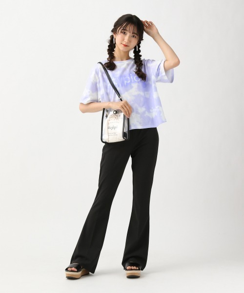 repipi armario（レピピ アルマリオ）の「カットジョーゼットフレアパンツ（その他パンツ・キッズ・ブラック/ミント・MEDIUM/SMALL/LARGE）」の5枚目の写真