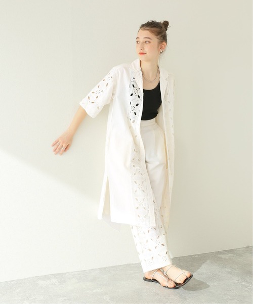 sara mallika カットワーク シャツ ワンピース サラマリカ sara mallika（サラ マリカ）の「【SARA MALLIKA】CTN LINEN