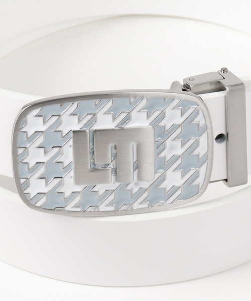 LOUD MOUTH ラウドマウス ロゴバックル ベルト ホワイト系