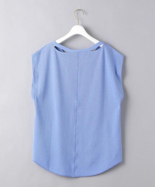 AEWEN MATOPH（イウエン マトフ）の「＜AEWEN MATOPH（イウエン マトフ）＞サーマル スリットネック カットソー（Tシャツ/カットソー・レディース・ホワイト/ライトブルー/ブラック/ピンク・FREE）」の9枚目の写真