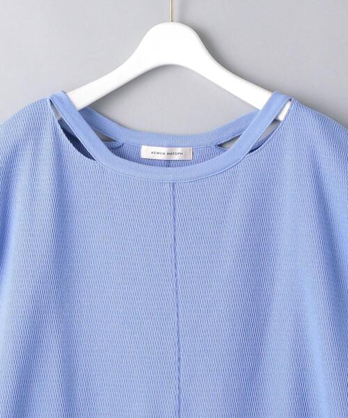 AEWEN MATOPH（イウエン マトフ）の「＜AEWEN MATOPH（イウエン マトフ）＞サーマル スリットネック カットソー（Tシャツ/カットソー・レディース・ホワイト/ライトブルー/ブラック/ピンク・FREE）」の10枚目の写真