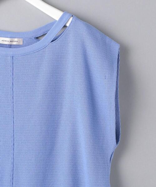 AEWEN MATOPH（イウエン マトフ）の「＜AEWEN MATOPH（イウエン マトフ）＞サーマル スリットネック カットソー（Tシャツ/カットソー・レディース・ホワイト/ライトブルー/ブラック/ピンク・FREE）」の11枚目の写真