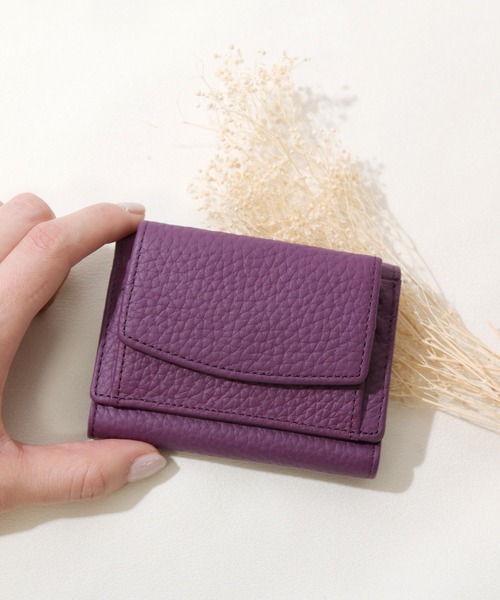 florist（フローリスト）の「【スキミング防止】ミニカラフルレザー三つ折り財布（財布・レディース・ピンク/ミント/グリーン/ブルー/パープル/ブラック/ワイン/ブラウン/イエロー・FREE）」の6枚目の写真