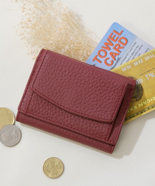 florist（フローリスト）の「【スキミング防止】ミニカラフルレザー三つ折り財布（財布・レディース・ピンク/ミント/グリーン/ブルー/パープル/ブラック/ワイン/ブラウン/イエロー・FREE）」の9枚目の写真