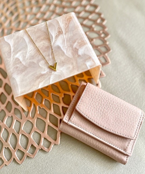 florist（フローリスト）の「【スキミング防止】ミニカラフルレザー三つ折り財布（財布・レディース・ピンク/ミント/グリーン/ブルー/パープル/ブラック/ワイン/ブラウン/イエロー・FREE）」の15枚目の写真