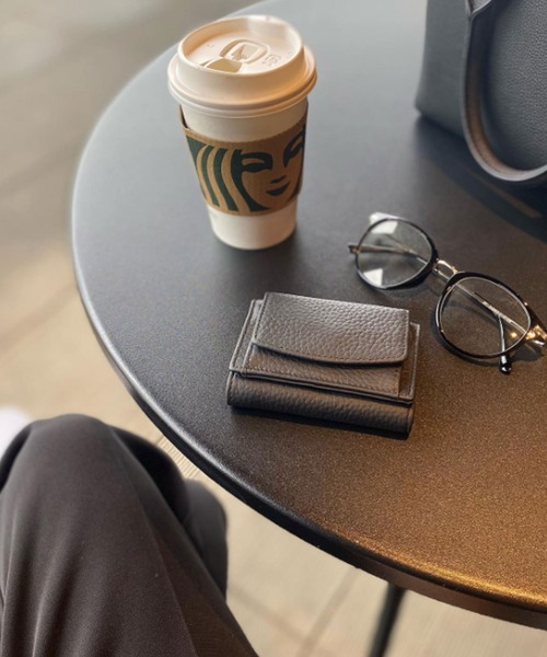 florist（フローリスト）の「【スキミング防止】ミニカラフルレザー三つ折り財布（財布・レディース・ピンク/ミント/グリーン/ブルー/パープル/ブラック/ワイン/ブラウン/イエロー・FREE）」の13枚目の写真