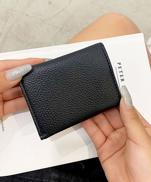 florist（フローリスト）の「【スキミング防止】ミニカラフルレザー三つ折り財布（財布・レディース・ピンク/ミント/グリーン/ブルー/パープル/ブラック/ワイン/ブラウン/イエロー・FREE）」の22枚目の写真