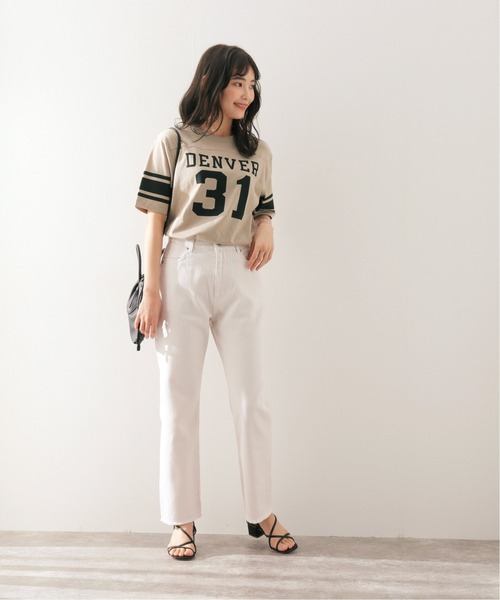 SLOBE IENA（スローブイエナ）の「【Champion / チャンピオン】 DENVER SHORT SLEEVE Tシャツ【洗濯機洗い可】（Tシャツ/カットソー・レディース・ホワイト/ベージュ・FREE）」の5枚目の写真