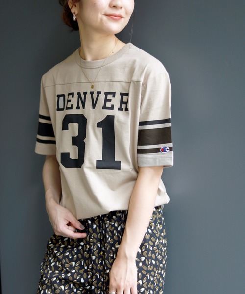 SLOBE IENA（スローブイエナ）の「【Champion / チャンピオン】 DENVER SHORT SLEEVE Tシャツ【洗濯機洗い可】（Tシャツ/カットソー・レディース・ホワイト/ベージュ・FREE）」の12枚目の写真