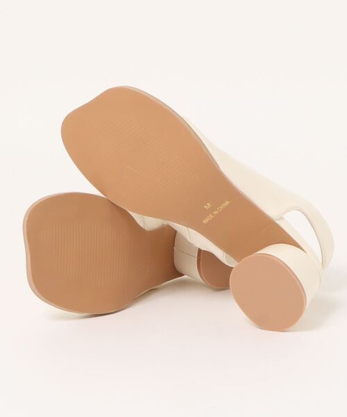 mysty woman（ミスティウーマン）の「オープントゥショートブーツ 949872（ブーツ・レディース・アイボリー/ブラック・MEDIUM/LARGE）」の4枚目の写真