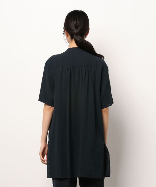 DECOY SINCE 1981（デコイシンスイチキュウハチイチ）の「5分袖コットンワンピース（シャツワンピース・レディース・ホワイト/ブラック・11号/9号）」の11枚目の写真