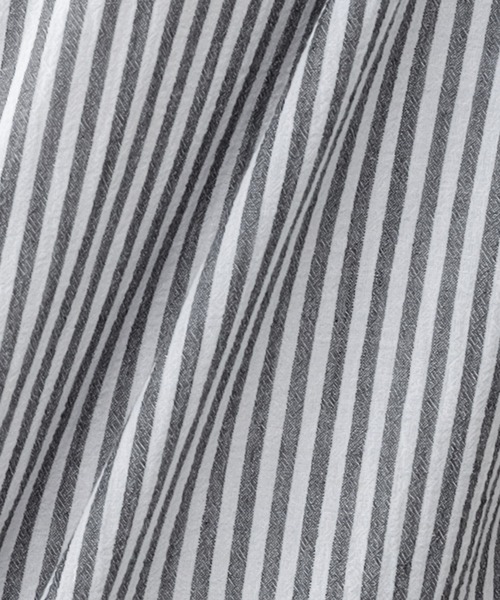 DECOY SINCE 1981（デコイシンスイチキュウハチイチ）の「5分袖コットンワンピース（シャツワンピース・レディース・ホワイト/ブラック・11号/9号）」の9枚目の写真