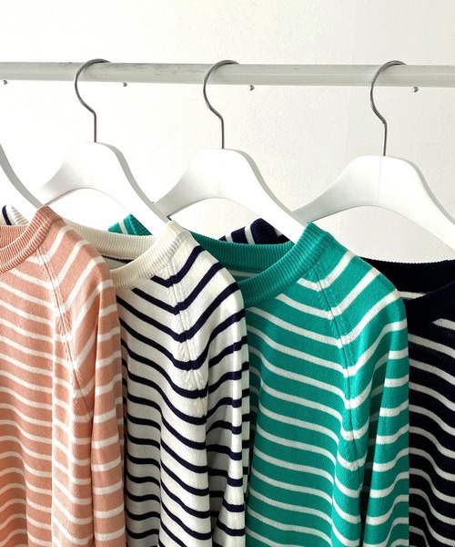 fd style（エフディ スタイル）の「【Chuzchuz】ベーシックラウンドニット（ニット/セーター・レディース・ネイビー/ピンク/グリーン/アイボリー・FREE）」の14枚目の写真