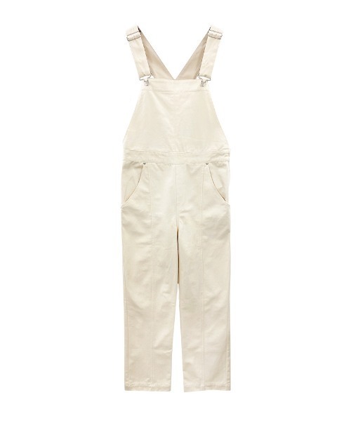 ENVYM（アンビー）の「スリムサロペット（サロペット/オーバーオール・レディース・ブラック/アイボリー・FREE）」の4枚目の写真