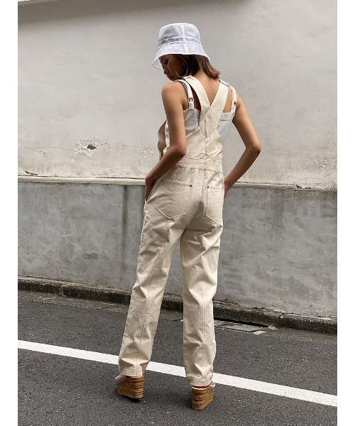 ENVYM（アンビー）の「スリムサロペット（サロペット/オーバーオール・レディース・ブラック/アイボリー・FREE）」の13枚目の写真