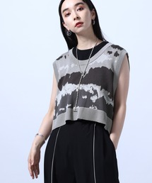 HARE | ABSTRACTバックリボンニットベスト(HARE)(ベスト)