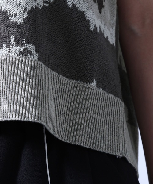 HARE（ハレ）の「ABSTRACTバックリボンニットベスト(HARE)（ベスト・レディース・グレー/ブラウン・FREE）」の18枚目の写真