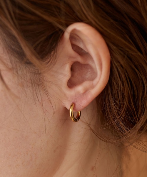 Diliraba（ディリラバ）の「【Diliraba】サージカルステンレス ゴールド フープピアスセット 小（ピアス（両耳用）・レディース・ゴールド・FREE）」の16枚目の写真