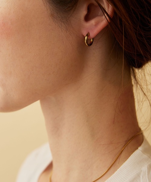 Diliraba（ディリラバ）の「【Diliraba】サージカルステンレス ゴールド フープピアスセット 小（ピアス（両耳用）・レディース・ゴールド・FREE）」の20枚目の写真