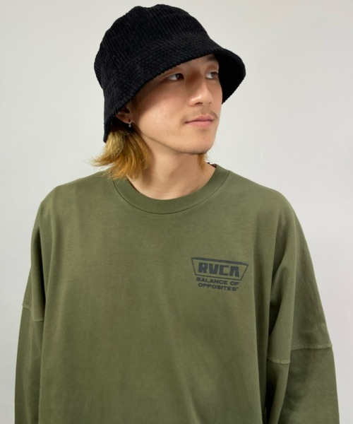 RVCA(ルーカ)の「RVCA/ルーカ アニマル柄 バックプリントロンT BB042-060(Tシャツ/カットソー・メンズ・ホワイト/グリーン/モスグリーン/ブラック・S/M/L)」の6枚目の写真