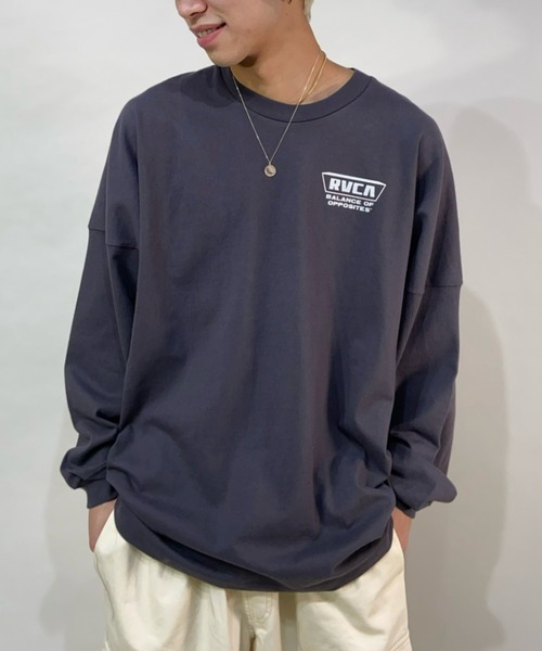 RVCA(ルーカ)の「RVCA/ルーカ アニマル柄 バックプリントロンT BB042-060(Tシャツ/カットソー・メンズ・ホワイト/グリーン/モスグリーン/ブラック・S/M/L)」の20枚目の写真