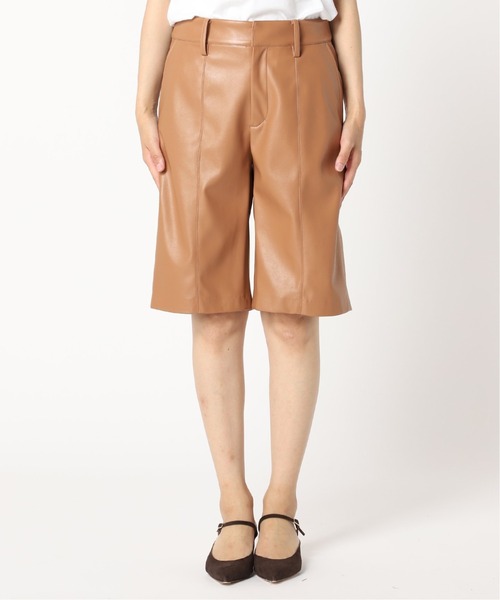 Noble（ノーブル）の「フェイクレザーハーフパンツ◆（その他パンツ・レディース・ブラック/キャメル・36/38）」の20枚目の写真