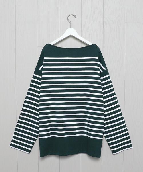 H BEAUTY&YOUTH UNITED ARROWS(エイチビューティーアンドユースユナイテッドアローズ)の「<INSCRIRE × H>BORDER LONG SLEEVE T-SHIRT/Tシャツ.(Tシャツ/カットソー・メンズ・ベージュ/ロイヤルブルー/ケリー/ブラウン・MEDIUM/LARGE/SMALL)」の5枚目の写真